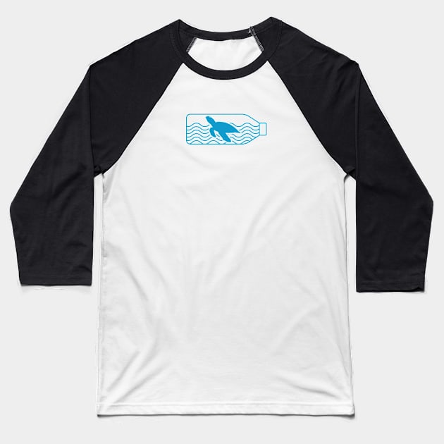 PLASTIC IN THE OCEAN Baseball T-Shirt by encip